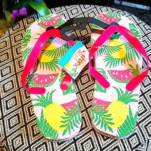 Ladies Tropic Sun Flip Flops